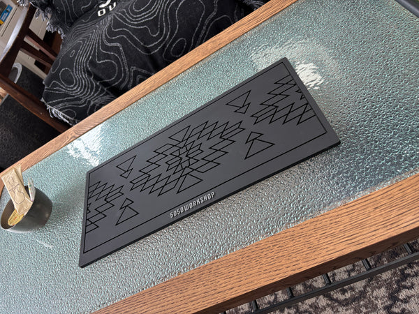 5050 BAR MAT L BLACK TRIBAL